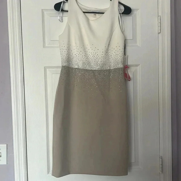Calvin Klein Rhinestones Embellished Dress Size 6 - Picture 6 of 10